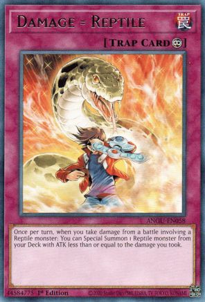 Damage = Reptile (Rare) [ANGU-EN058] Rare - Yu-Gi-Oh! - Card Brawlers | Quebec | Canada |