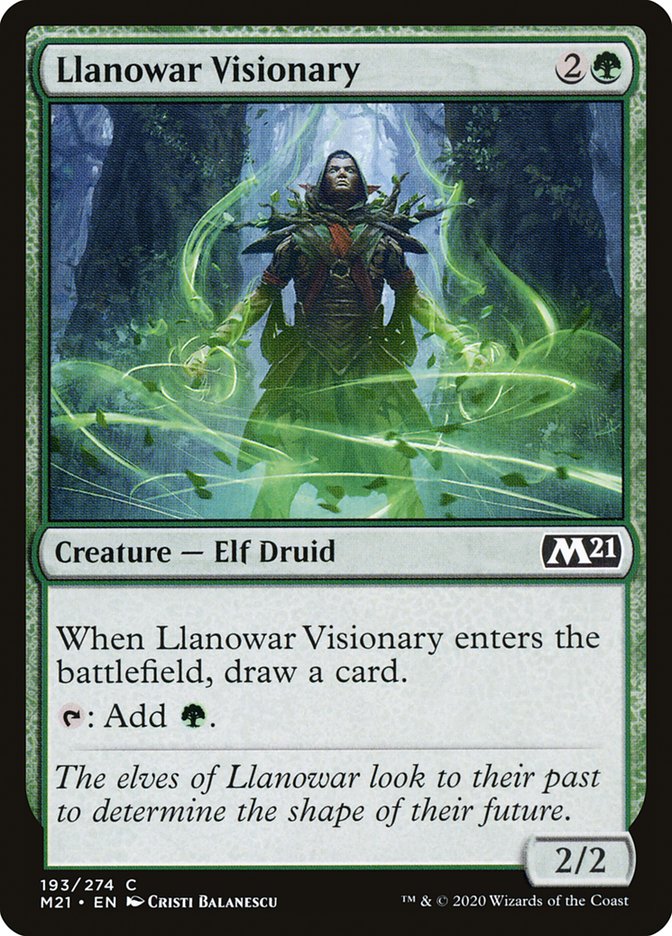 Llanowar Visionary [Core Set 2021] - Magic: The Gathering - Card Brawlers | Quebec | Canada |