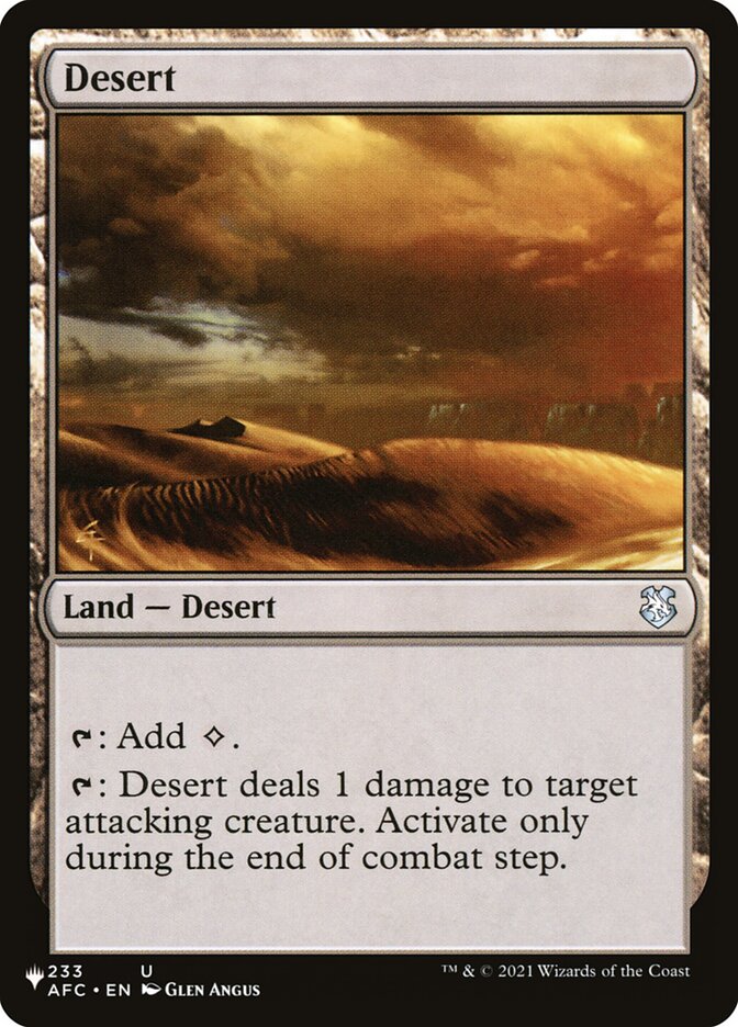 Desert [The List] - Magic: The Gathering - Card Brawlers | Quebec | Canada |