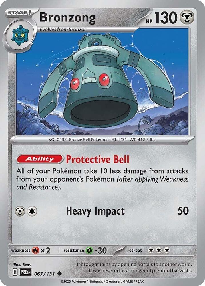 Bronzong (067/131) [Scarlet & Violet: Prismatic Evolutions] - Pokémon - Card Brawlers | Quebec | Canada |