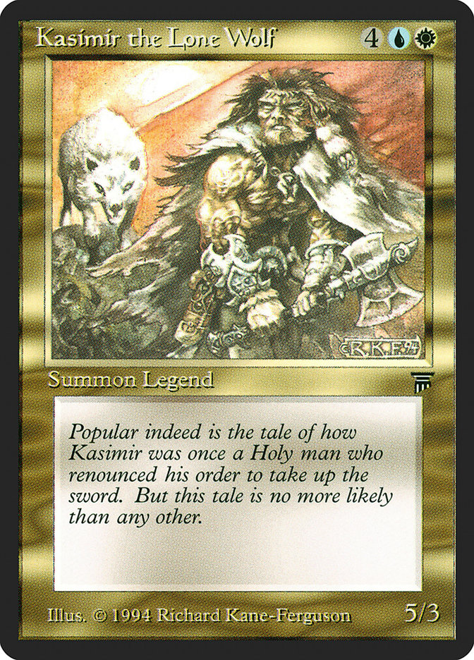 Kasimir the Lone Wolf [Legends] - Magic: The Gathering - Card Brawlers | Quebec | Canada |