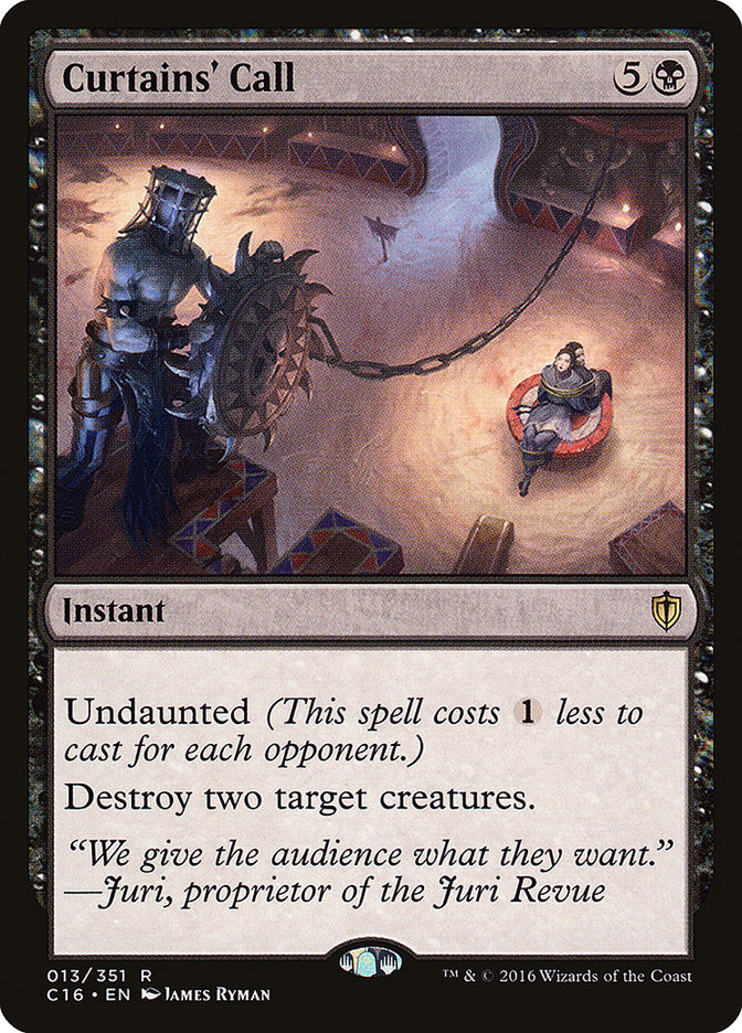Curtains' Call [Commander 2016] - Magic: The Gathering - Card Brawlers | Quebec | Canada |