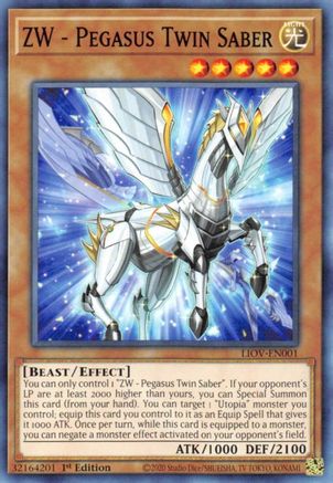 ZW - Pegasus Twin Saber [LIOV-EN001] Common - Yu-Gi-Oh! - Card Brawlers | Quebec | Canada |