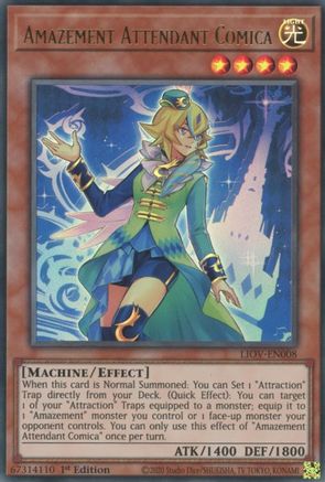 Amazement Attendant Comica [LIOV-EN008] Ultra Rare - Yu-Gi-Oh! - Card Brawlers | Quebec | Canada |