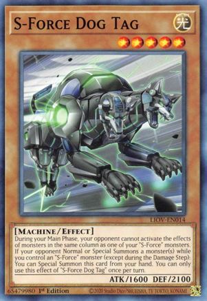 S-Force Dog Tag [LIOV-EN014] Common - Yu-Gi-Oh! - Card Brawlers | Quebec | Canada |