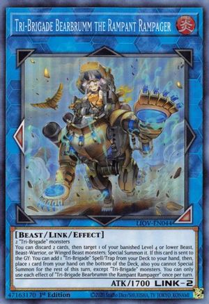 Tri-Brigade Bearbrumm the Rampant Rampager [LIOV-EN044] Super Rare - Yu-Gi-Oh! - Card Brawlers | Quebec | Canada |