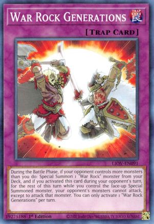 War Rock Generations [LIOV-EN091] Common - Yu-Gi-Oh! - Card Brawlers | Quebec | Canada |