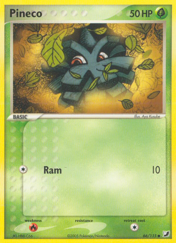 Pineco (66/115) [EX: Unseen Forces] - Pokémon - Card Brawlers | Quebec | Canada |