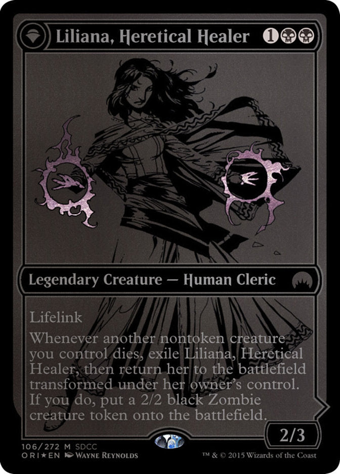Liliana, Heretical Healer // Liliana, Defiant Necromancer [San Diego Comic-Con 2015] - Magic: The Gathering - Card Brawlers | Quebec | Canada |