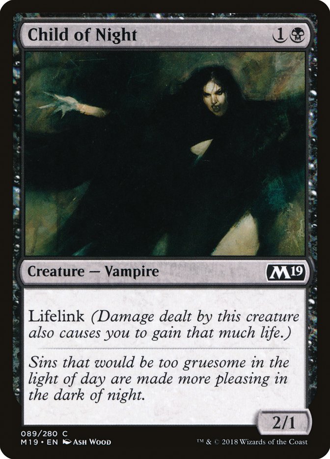 Child of Night [Core Set 2019] - Magic: The Gathering - Card Brawlers | Quebec | Canada |