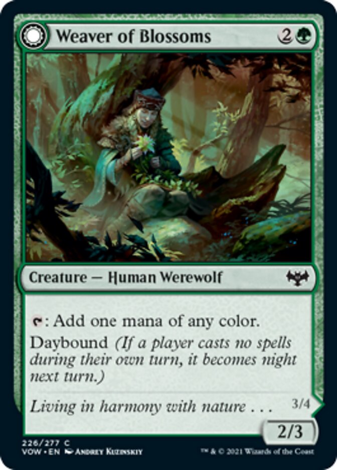 Weaver of Blossoms // Blossom-Clad Werewolf [Innistrad: Crimson Vow] - Magic: The Gathering - Card Brawlers | Quebec | Canada |