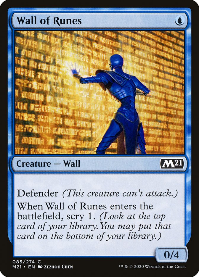 Wall of Runes [Core Set 2021] - Magic: The Gathering - Card Brawlers | Quebec | Canada |