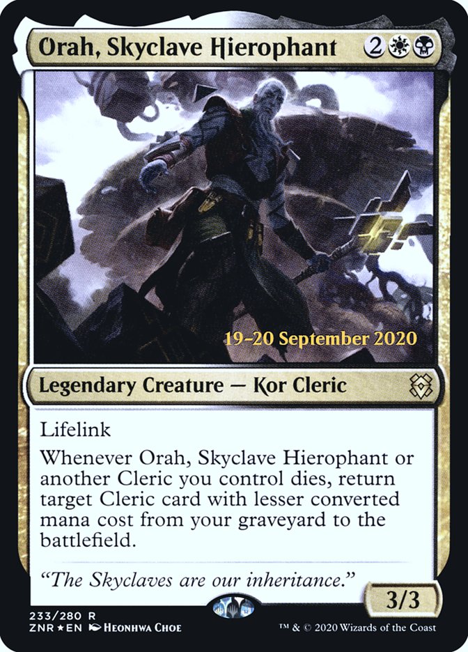 Orah, Skyclave Hierophant [Zendikar Rising Prerelease Promos] - Magic: The Gathering - Card Brawlers | Quebec | Canada |