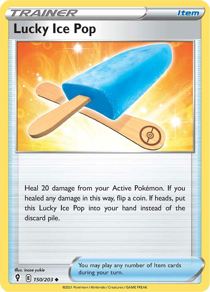Lucky Ice Pop (150/203) [Sword & Shield: Evolving Skies] - Pokémon - Card Brawlers | Quebec | Canada |