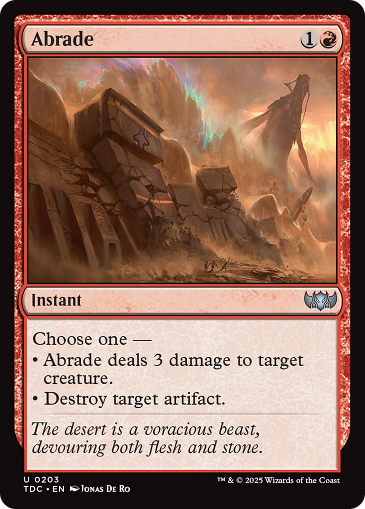 Abrade [Tarkir: Dragonstorm Commander] - Magic: The Gathering - Card Brawlers | Quebec | Canada |