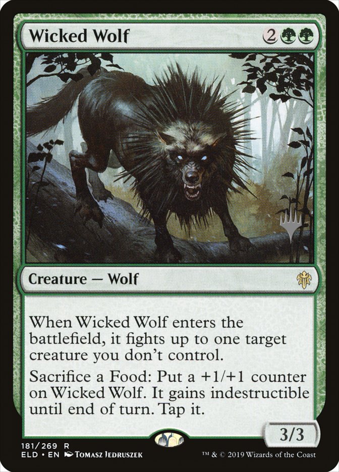 Wicked Wolf (Promo Pack) [Throne of Eldraine Promos] - Magic: The Gathering - Card Brawlers | Quebec | Canada |