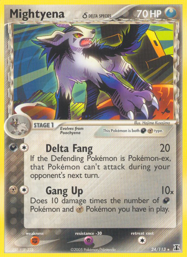 Mightyena (24/113) (Delta Species) [EX: Delta Species] - Pokémon - Card Brawlers | Quebec | Canada |