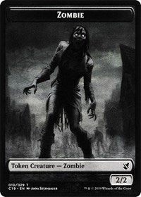 Zombie (010) // Zombie (011) Double-Sided Token [Commander 2019 Tokens] - Magic: The Gathering - Card Brawlers | Quebec | Canada |