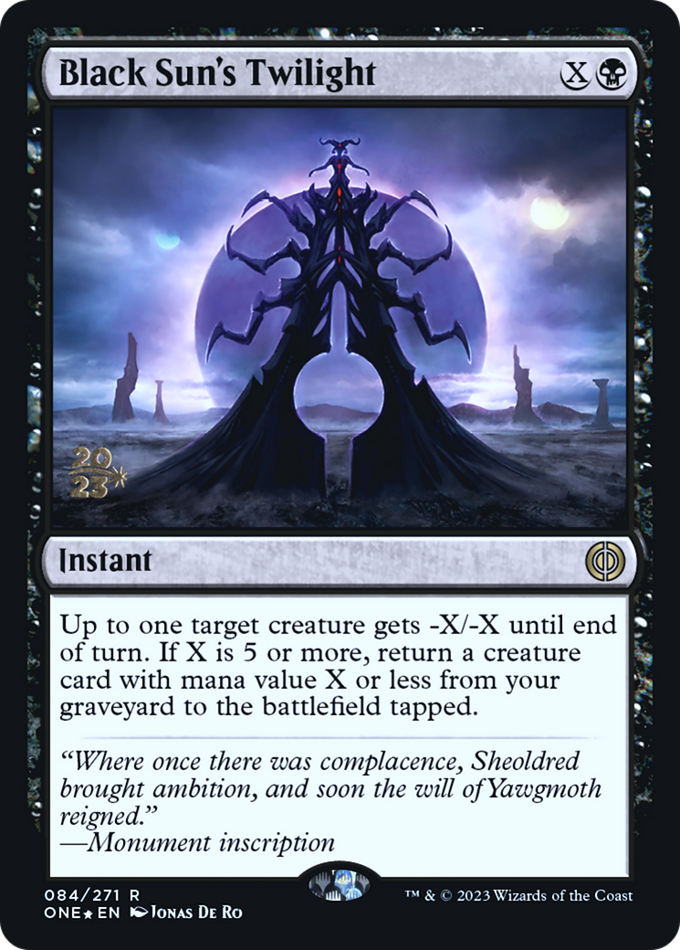 Black Sun's Twilight [Phyrexia: All Will Be One Prerelease Promos] - Magic: The Gathering - Card Brawlers | Quebec | Canada |