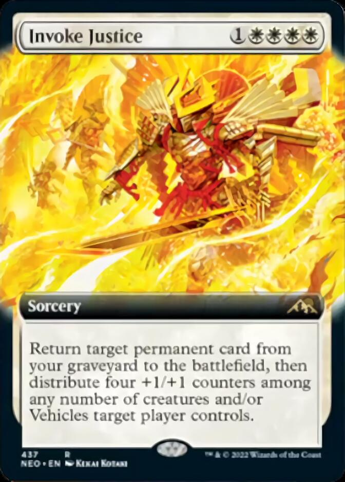 Invoke Justice (Extended Art) [Kamigawa: Neon Dynasty] - Magic: The Gathering - Card Brawlers | Quebec | Canada |