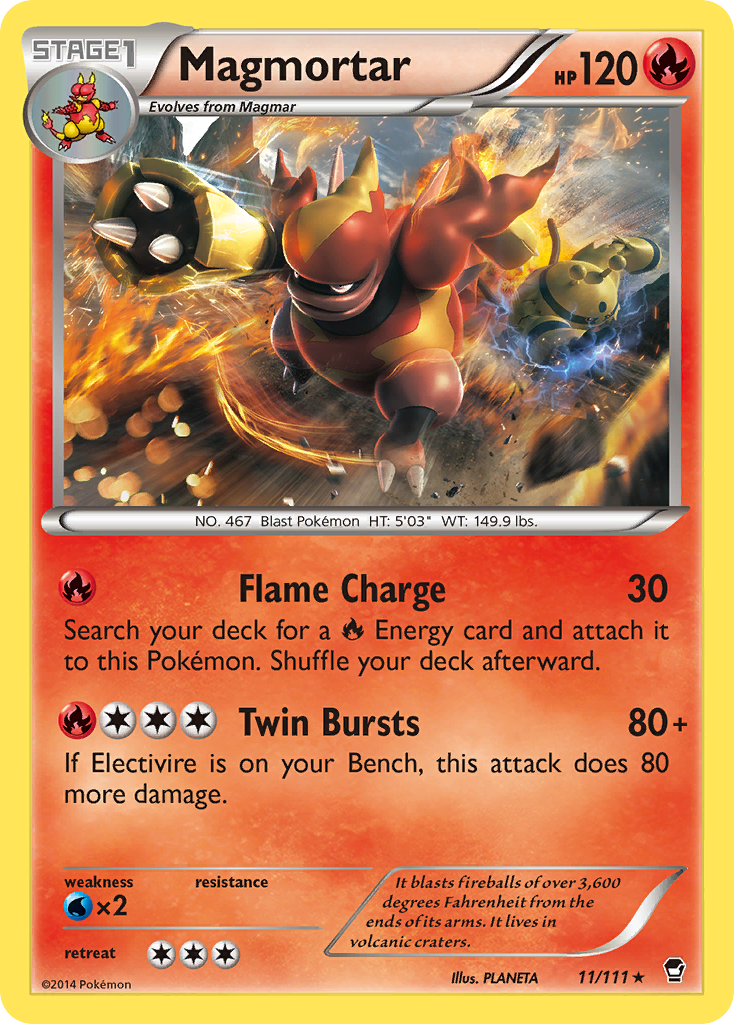 Magmortar (11/111) [XY: Furious Fists] - Pokémon - Card Brawlers | Quebec | Canada |