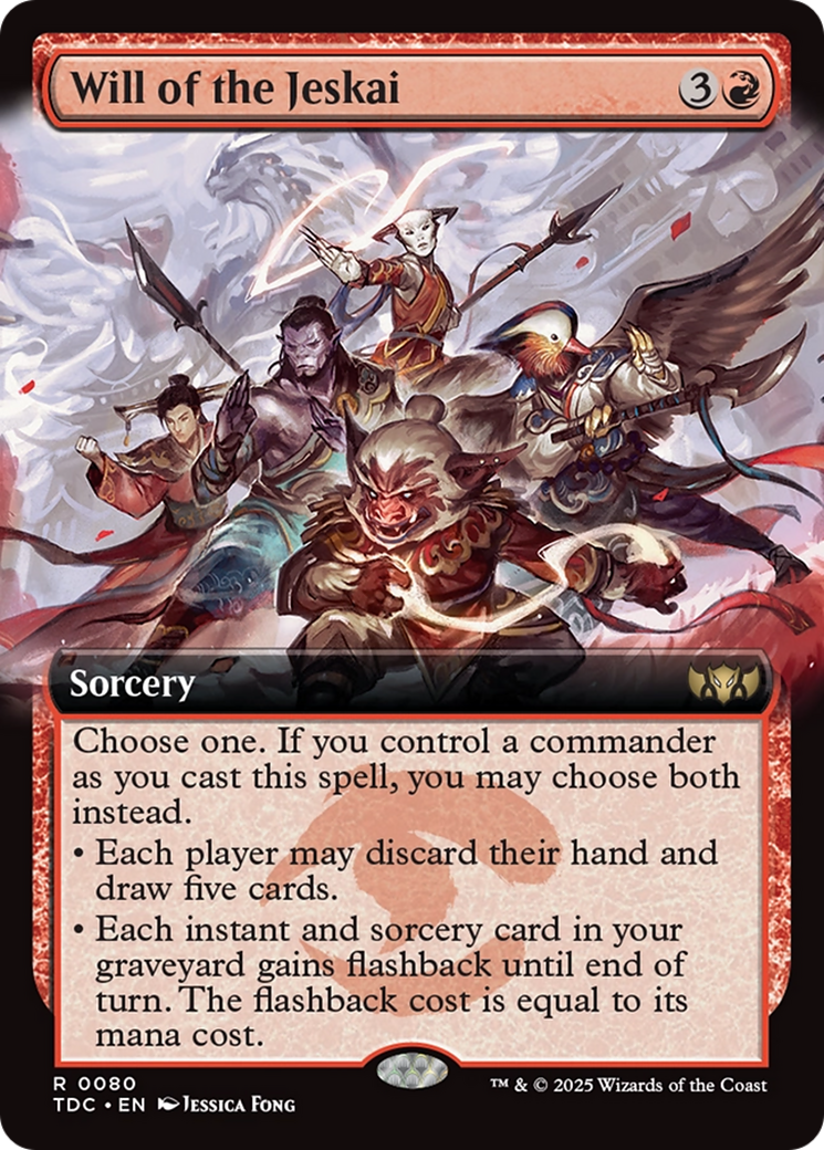 Will of the Jeskai (Extended Art) [Tarkir: Dragonstorm Commander] - Magic: The Gathering - Card Brawlers | Quebec | Canada |