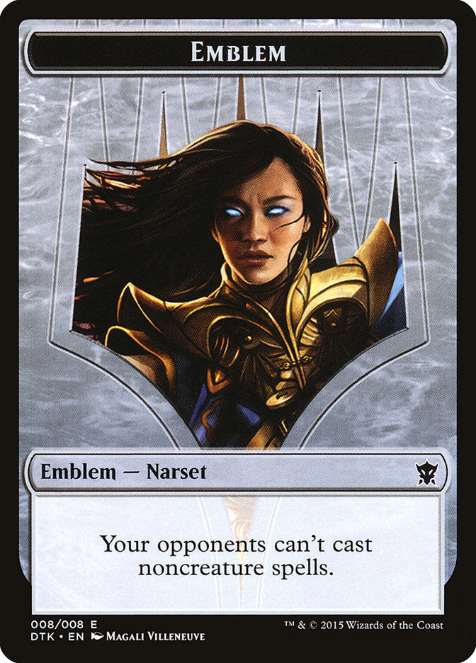 Narset Transcendent Emblem [Dragons of Tarkir Tokens] - Magic: The Gathering - Card Brawlers | Quebec | Canada |