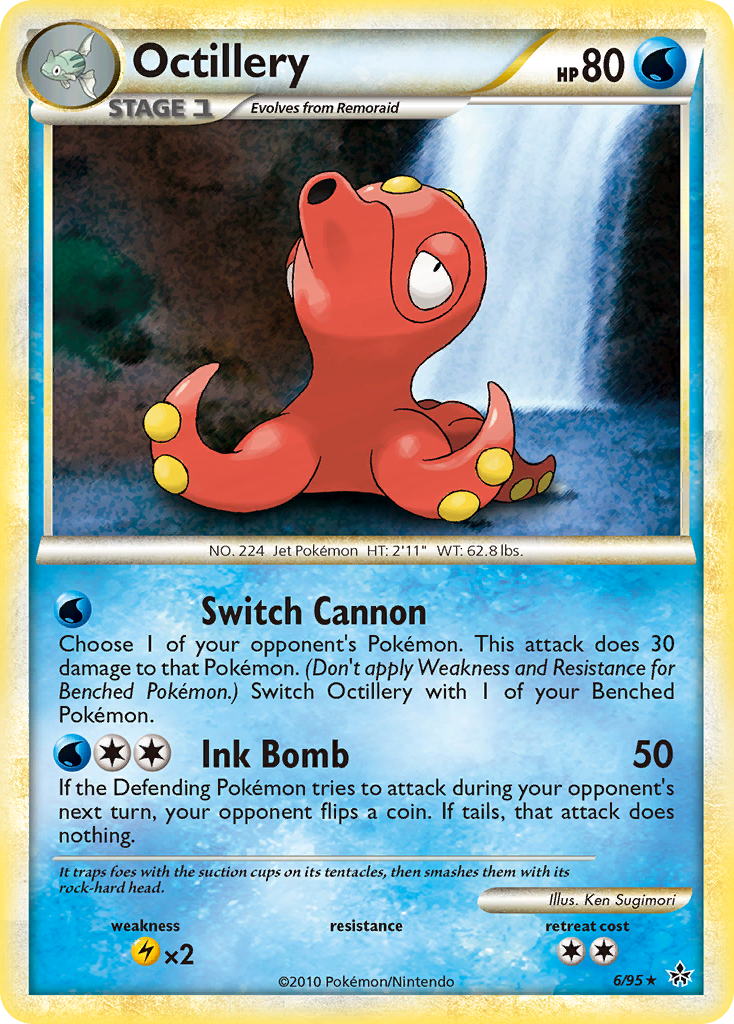 Octillery (6/95) [HeartGold & SoulSilver: Unleashed] - Pokémon - Card Brawlers | Quebec | Canada |