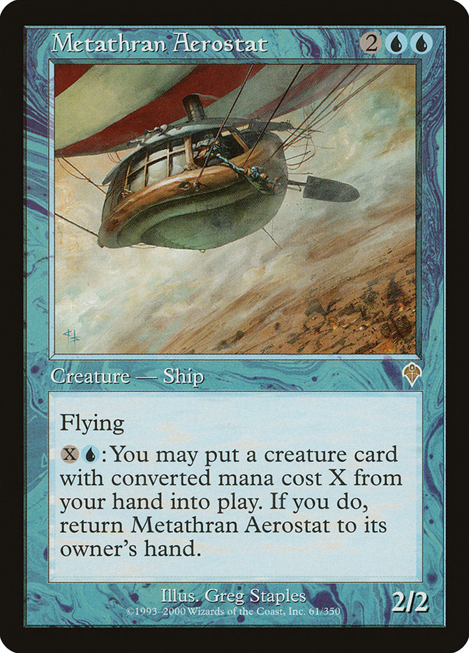Metathran Aerostat [Invasion] - Magic: The Gathering - Card Brawlers | Quebec | Canada |