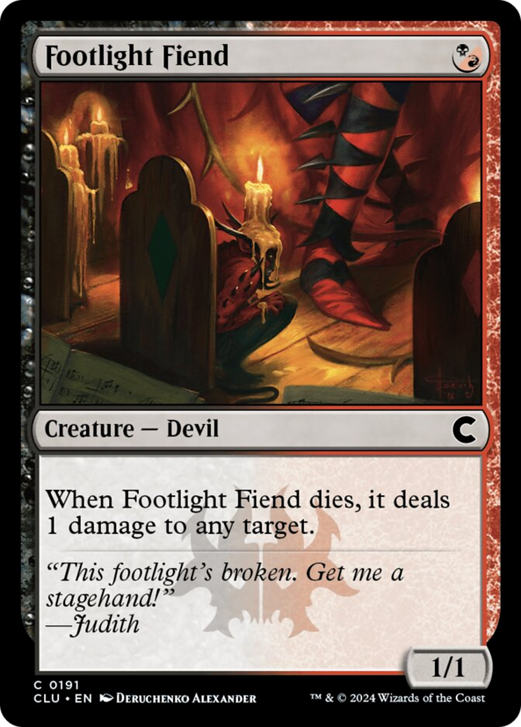 Footlight Fiend [Ravnica: Clue Edition] - Magic: The Gathering - Card Brawlers | Quebec | Canada |