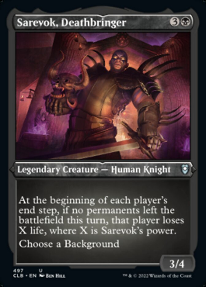 Sarevok, Deathbringer (Foil Etched) [Commander Legends: Battle for Baldur's Gate] - Magic: The Gathering - Card Brawlers | Quebec | Canada |