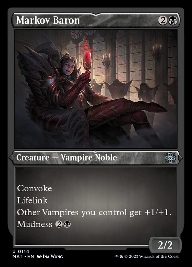 Markov Baron (Foil Etched) [March of the Machine: The Aftermath] - Magic: The Gathering - Card Brawlers | Quebec | Canada |