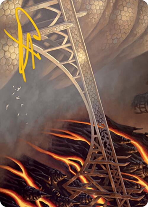 Rustvale Bridge Art Card (Gold-Stamped Signature) [Modern Horizons 2 Art Series] - Magic: The Gathering - Card Brawlers | Quebec | Canada |