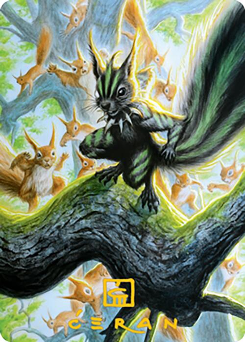 Chatterfang, Squirrel General Art Card (67) (Gold-Stamped Signature) [Modern Horizons 2 Art Series] - Magic: The Gathering - Card Brawlers | Quebec | Canada |