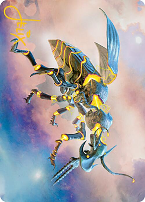 Zabaz, the Glimmerwasp Art Card (Gold-Stamped Signature) [Modern Horizons 2 Art Series] - Magic: The Gathering - Card Brawlers | Quebec | Canada |