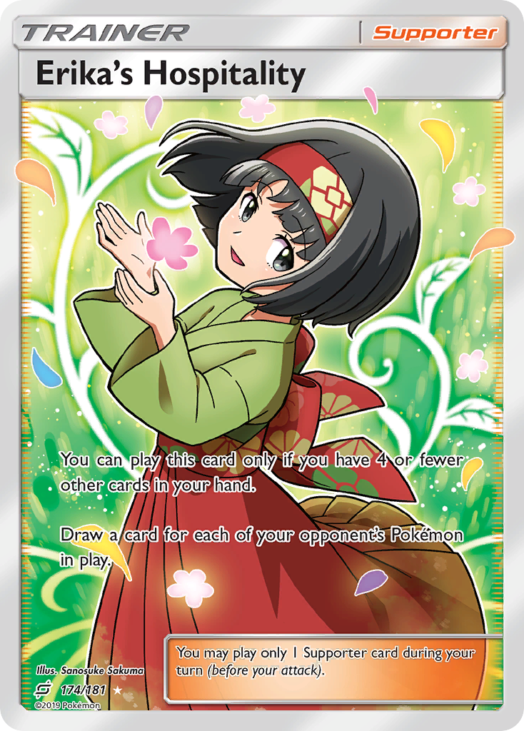 Erika's Hospitality (174/181) [Sun & Moon: Team Up] - Pokémon - Card Brawlers | Quebec | Canada |