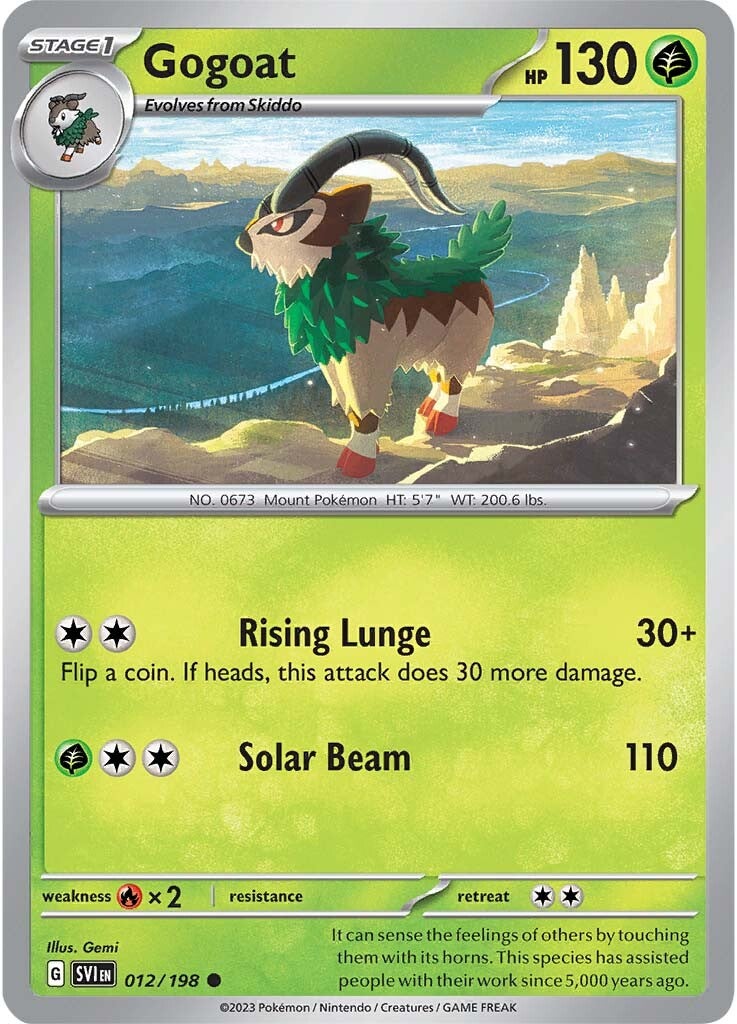 Gogoat (012/198) [Scarlet & Violet: Base Set] - Pokémon - Card Brawlers | Quebec | Canada |