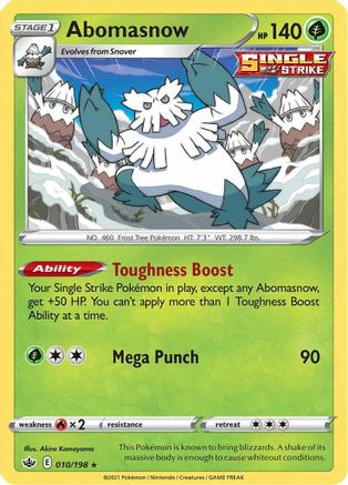 Abomasnow (010/198) [Sword & Shield: Chilling Reign] - Pokémon - Card Brawlers | Quebec | Canada |
