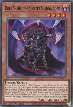 Duke Shade, the Sinister Shadow Lord [EGS1-EN017] Common - Yu-Gi-Oh! - Card Brawlers | Quebec | Canada |