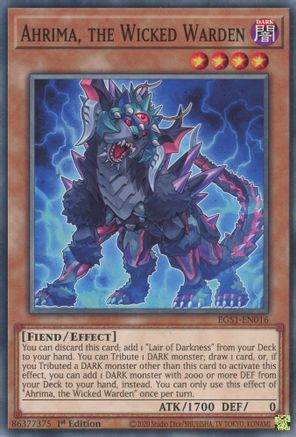 Ahrima, the Wicked Warden [EGS1-EN016] Common - Yu-Gi-Oh! - Card Brawlers | Quebec | Canada |
