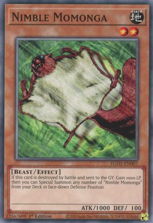 Nimble Momonga [EGO1-EN007] Common - Yu-Gi-Oh! - Card Brawlers | Quebec | Canada |