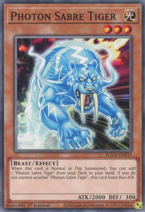 Photon Sabre Tiger [EGO1-EN013] Common - Yu-Gi-Oh! - Card Brawlers | Quebec | Canada |