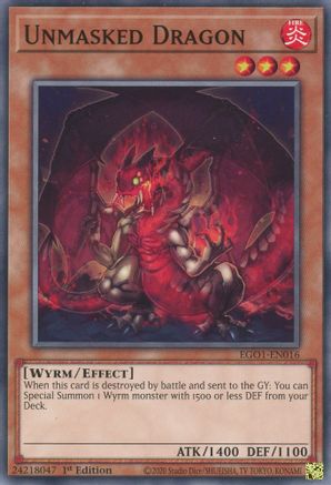 Unmasked Dragon [EGO1-EN016] Common - Yu-Gi-Oh! - Card Brawlers | Quebec | Canada |