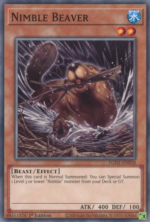 Nimble Beaver [EGO1-EN018] Common - Yu-Gi-Oh! - Card Brawlers | Quebec | Canada |