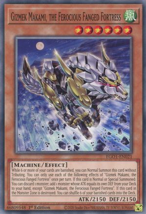 Gizmek Makami, the Ferocious Fanged Fortress [EGO1-EN021] Common - Yu-Gi-Oh! - Card Brawlers | Quebec | Canada |