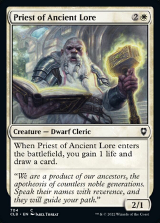 Priest of Ancient Lore [Commander Legends: Battle for Baldur's Gate] - Magic: The Gathering - Card Brawlers | Quebec | Canada |