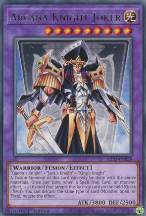 Arcana Knight Joker [KICO-EN029] Rare - Yu-Gi-Oh! - Card Brawlers | Quebec | Canada |