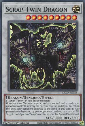 Scrap Twin Dragon [KICO-EN038] Super Rare - Yu-Gi-Oh! - Card Brawlers | Quebec | Canada |