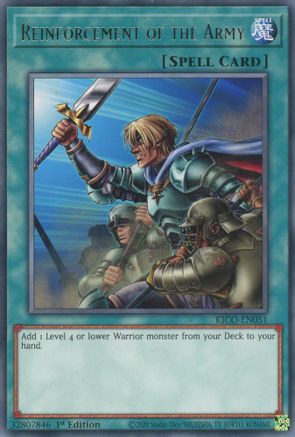 Reinforcement of the Army [KICO-EN051] Rare - Yu-Gi-Oh! - Card Brawlers | Quebec | Canada |