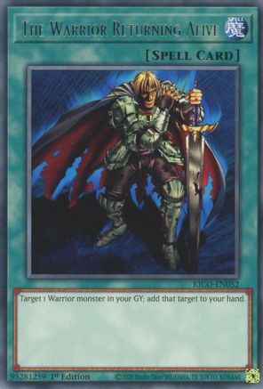 The Warrior Returning Alive [KICO-EN052] Rare - Yu-Gi-Oh! - Card Brawlers | Quebec | Canada |